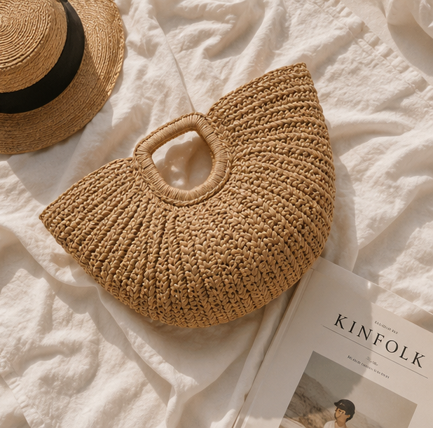 Woven Fan Bag