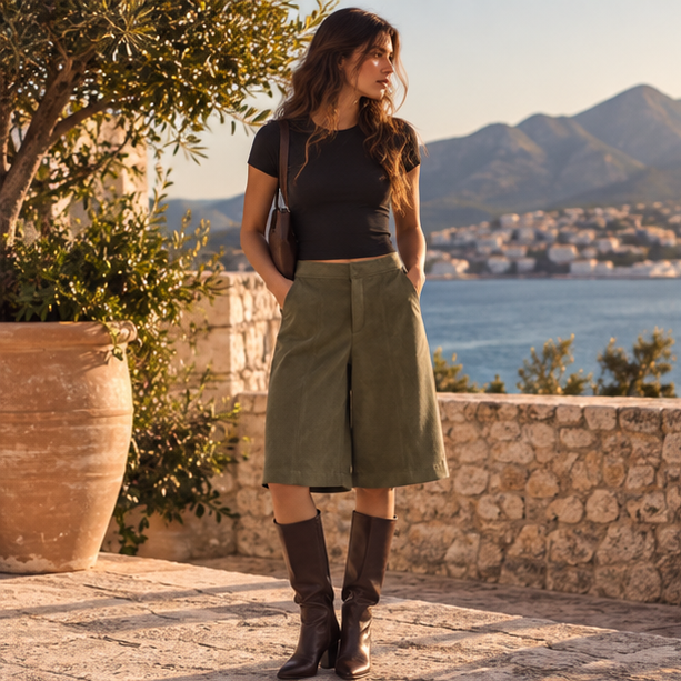 Olivelle Suede Culottes