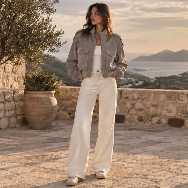 Solenne Suede Jacket
