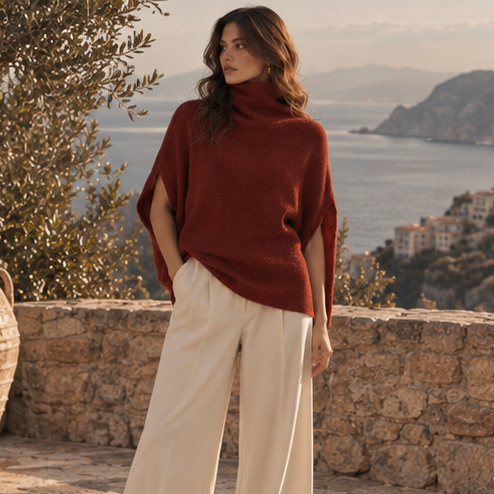 Sorella Turtleneck Cape