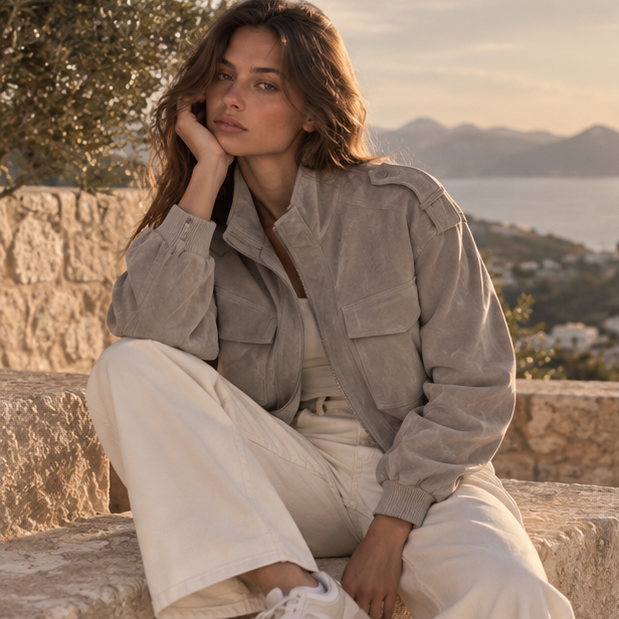 Solenne Suede Jacket