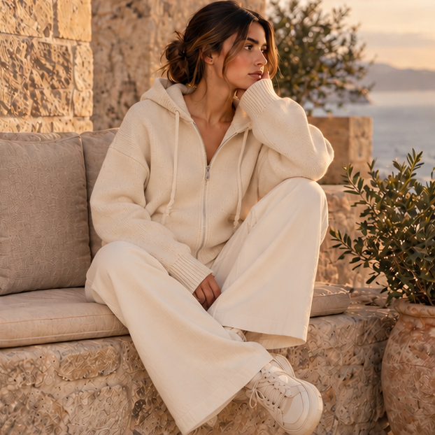 Solenne Knit Hoodie