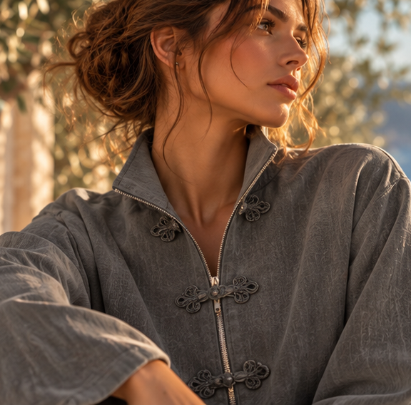 Elvéra Charcoal Two-Piece Set