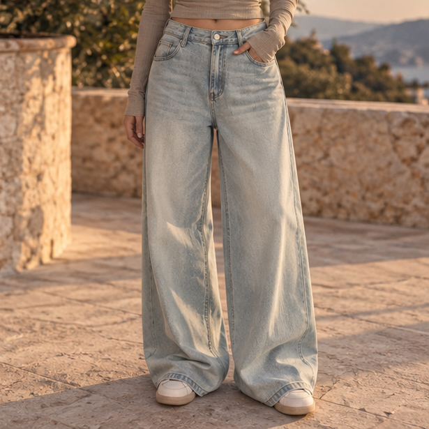 Serenne Wide-Leg Jeans
