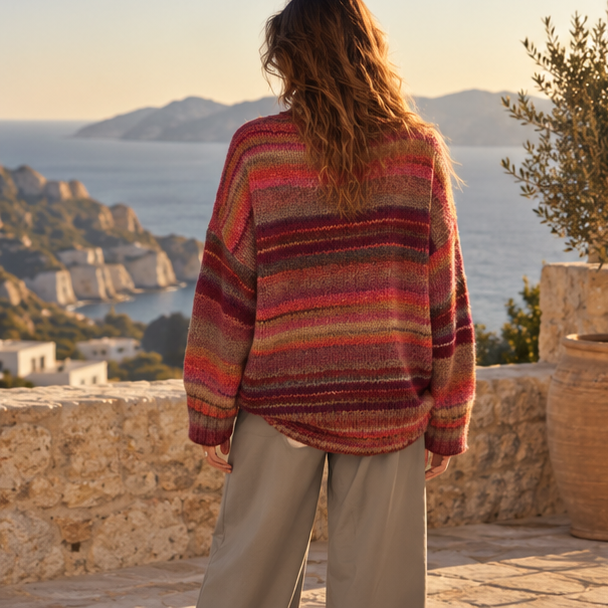Aveline Stripe Knit Sweater