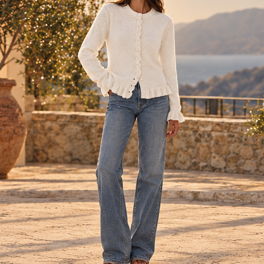 Celestine Ruffle Cardigan