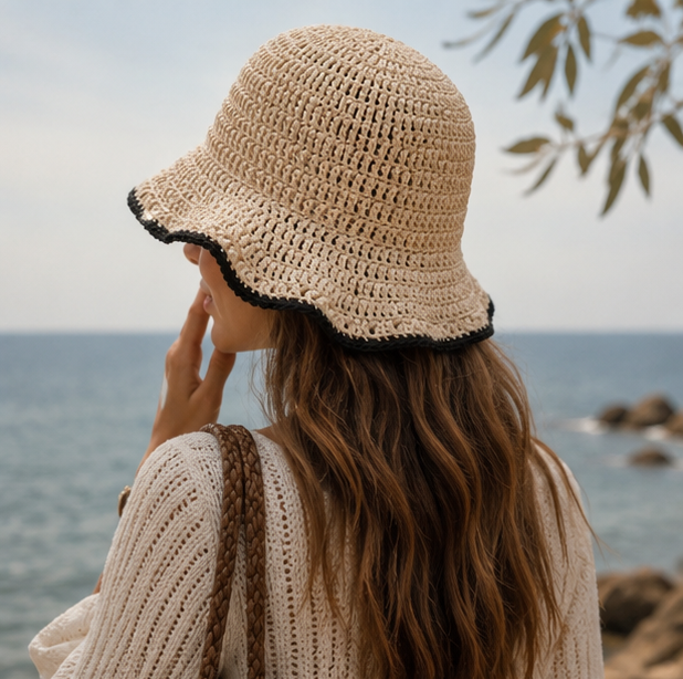 Straw Bucket Hat