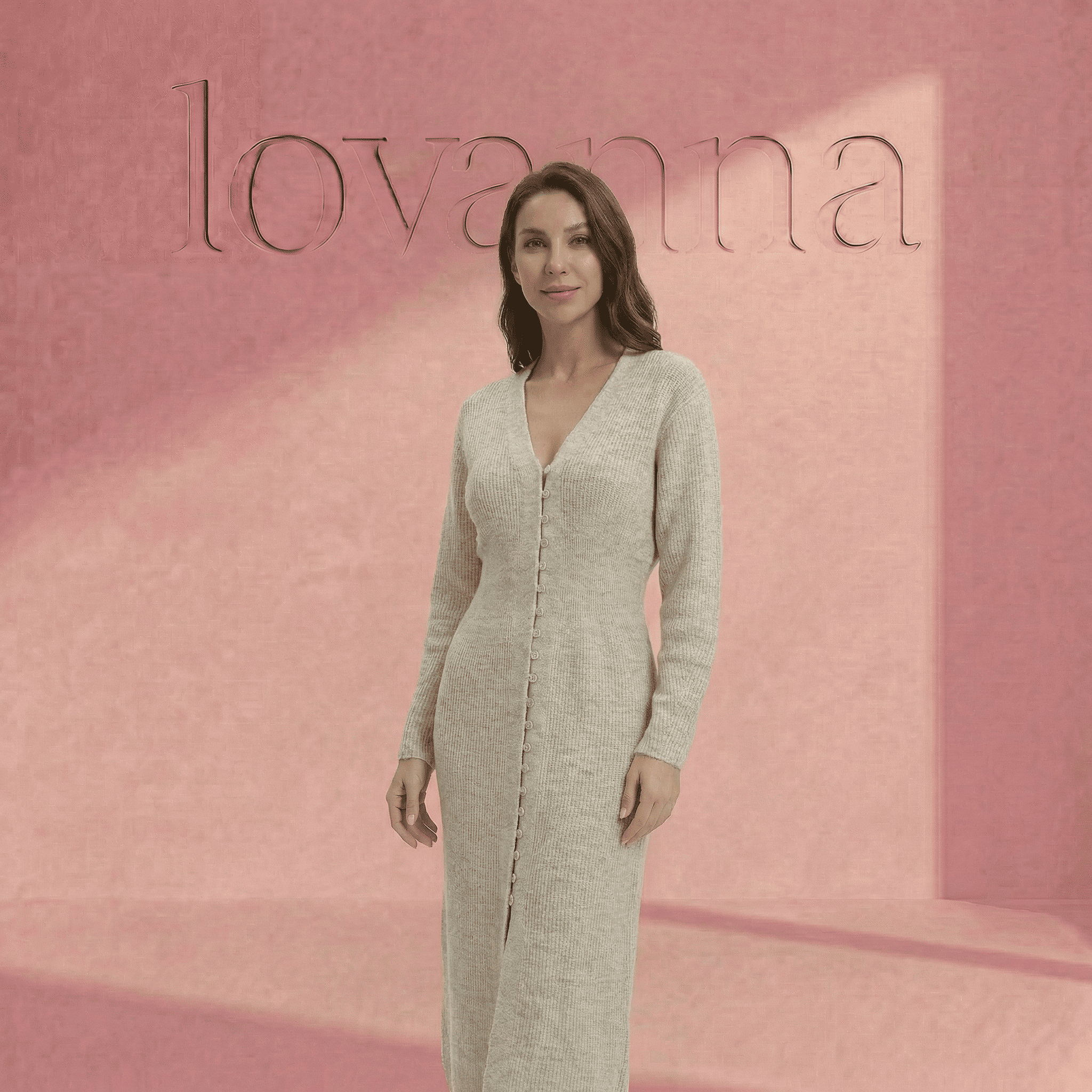 Knitted Cardigan Dress