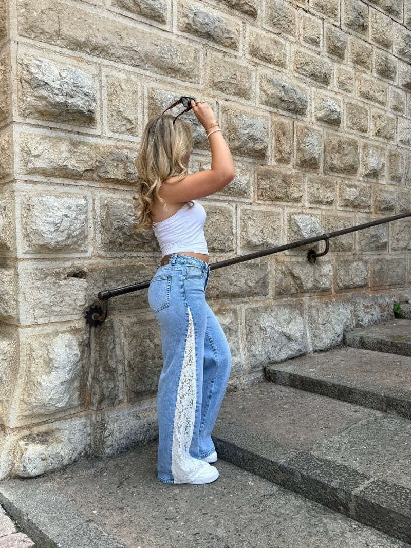 The Viral Lace BBL Jeans - 50% Off Today Only 🍑