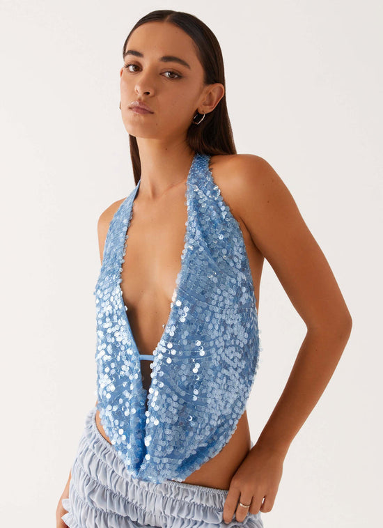 Get 1+1 Free Rio Dreams Cowl Neck Halter Top