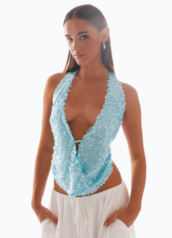 Get 1+1 Free Rio Dreams Cowl Neck Halter Top