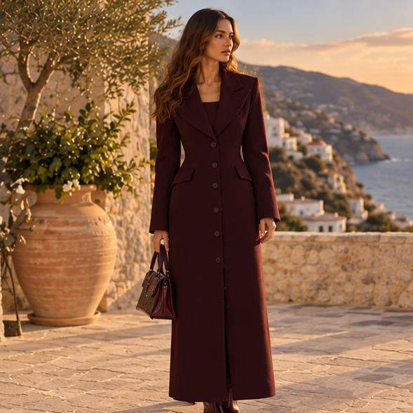 Sévrielle Sculpted Maxi Coat
