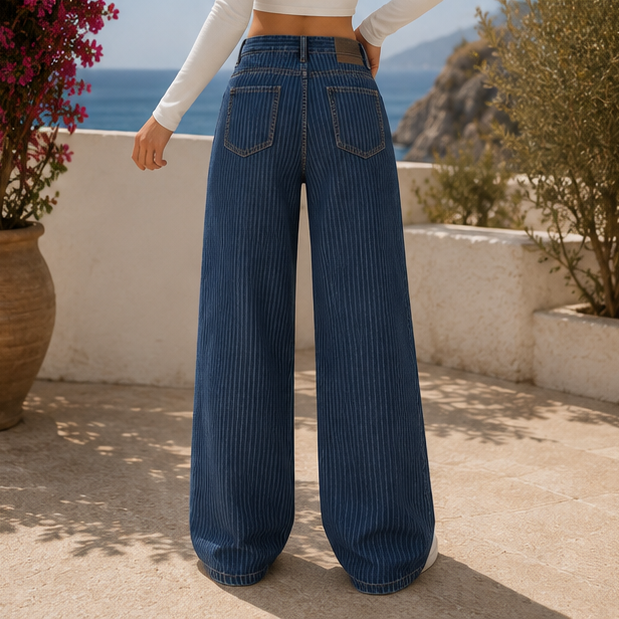 Marina Pinstripe Jeans