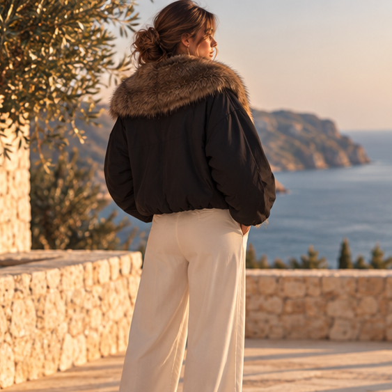 Isolde Faux Fur Collar Jacket