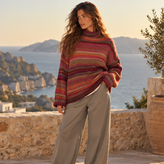 Aveline Stripe Knit Sweater