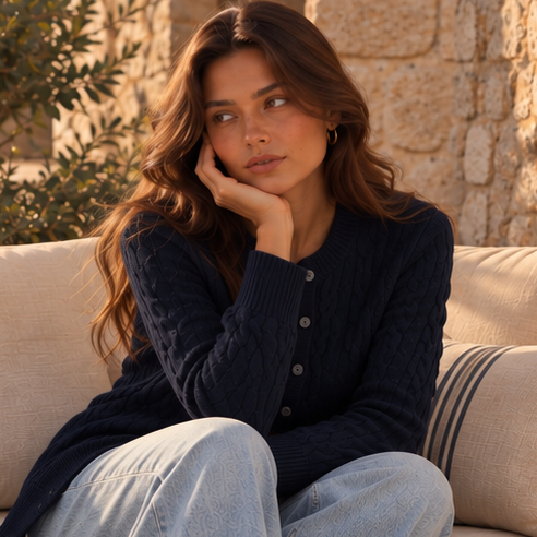 Avelisse Cable-Knit Cardigan