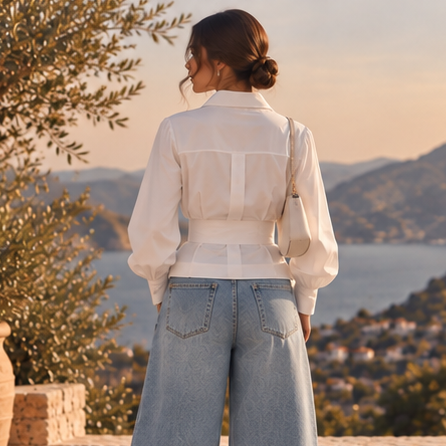 Solenne Belted Shirt