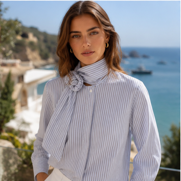 Éliane Scarf Blouse