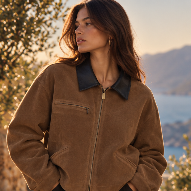 Sorella Contrast Collar Jacket