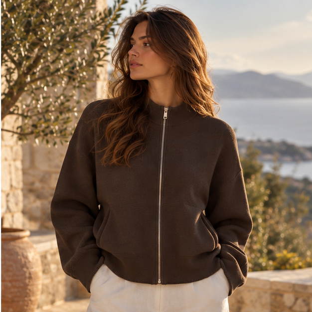 Élodie Zip Knit Jacket