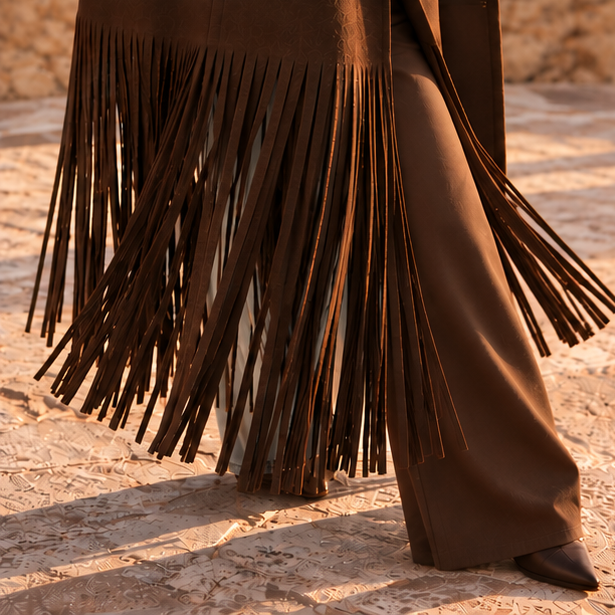 Solenne Fringe Coat