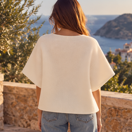 Céliane Button Knit Top