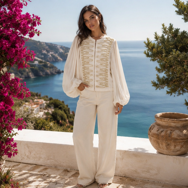 Soléane Embroidered Blouse
