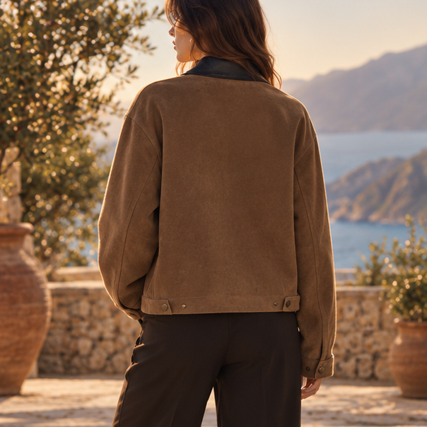 Sorella Contrast Collar Jacket