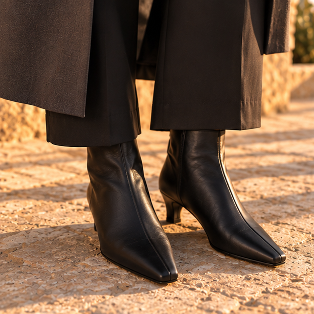 Varelia Leather Ankle Boots