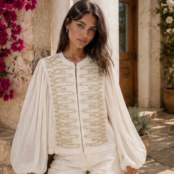 Soléane Embroidered Blouse