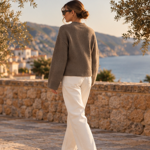 Maëline V-Neck Knit Cardigan