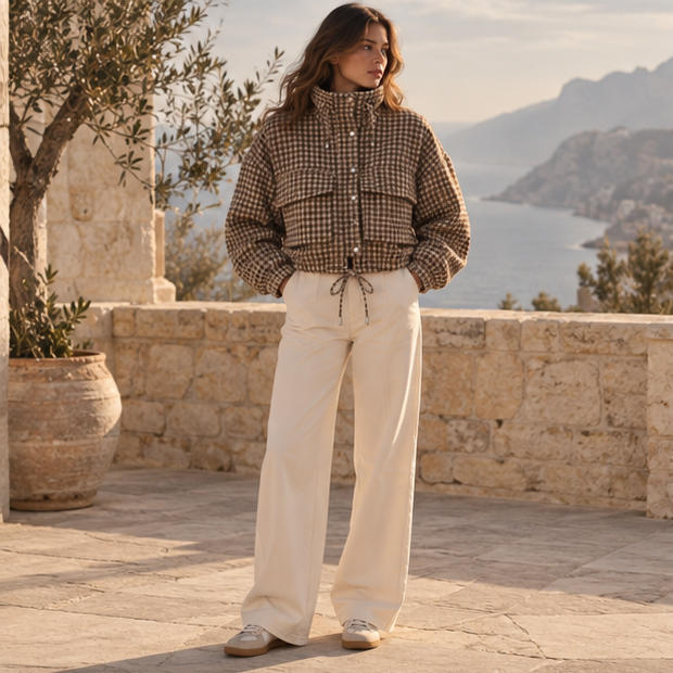 Elvéra Houndstooth Jacket
