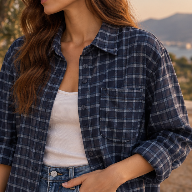 Solène Check Overshirt