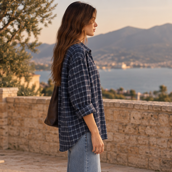 Solène Check Overshirt