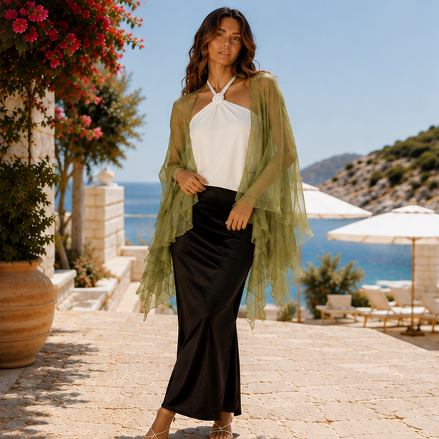 Orivelle Ruffle Kimono