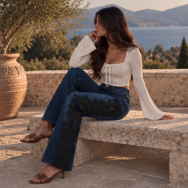 Améliane Lace Jeans
