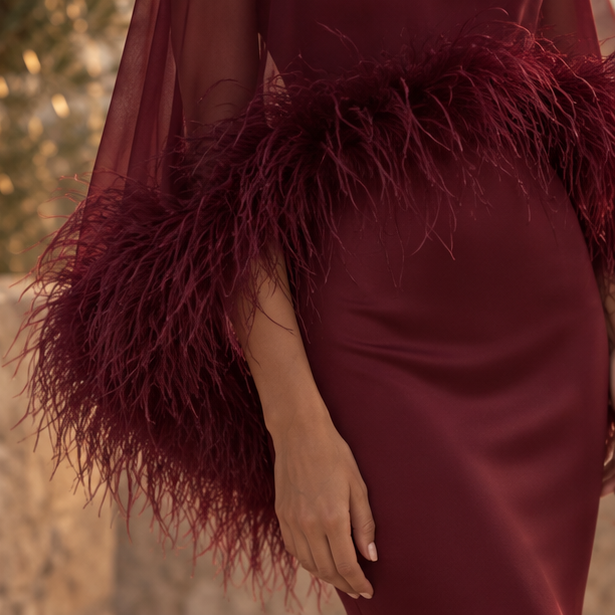 Marcelline Feather Gown