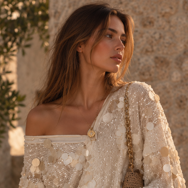 Aveline Sequin Kimono