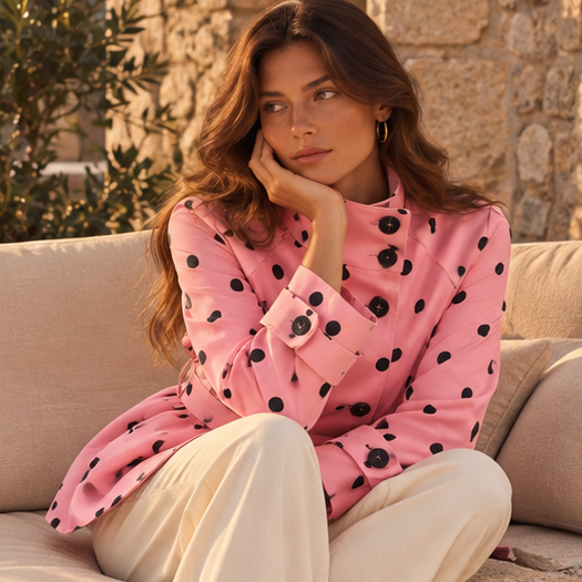 Rosavelle Polka Dot Jacket