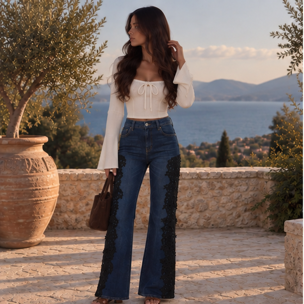 Améliane Lace Jeans